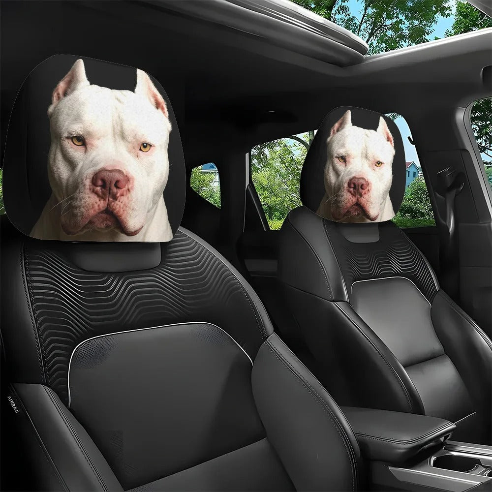 Funny Cartoon Car Headrest Covers universal fit