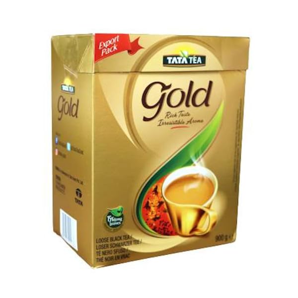 Tata Tea Gold Black Tea 900 g - Premium Black Tea Loose Intense Aroma & Taste Indian Black Tea Leaf Tea Aromatic & Invigorating Unseasoned