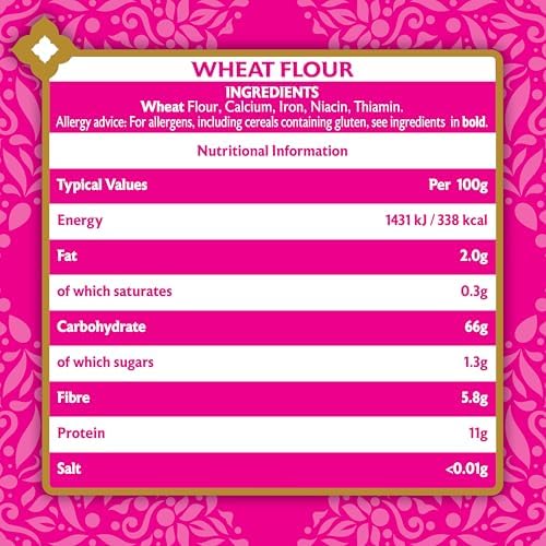 Elephant Atta Medium Chapatti Flour 5kg – Atta Flour for Roti, Naan & Chapattis