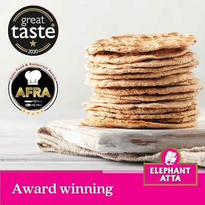 Elephant Atta Medium Chapatti Flour 5kg – Atta Flour for Roti, Naan & Chapattis