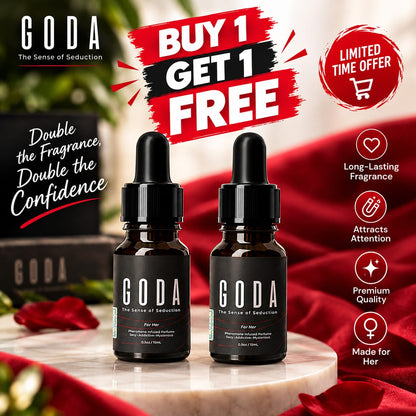 Goda The irresistible scent that amplifies you, and draws her in