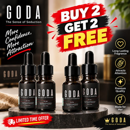 Goda The irresistible scent that amplifies you, and draws her in
