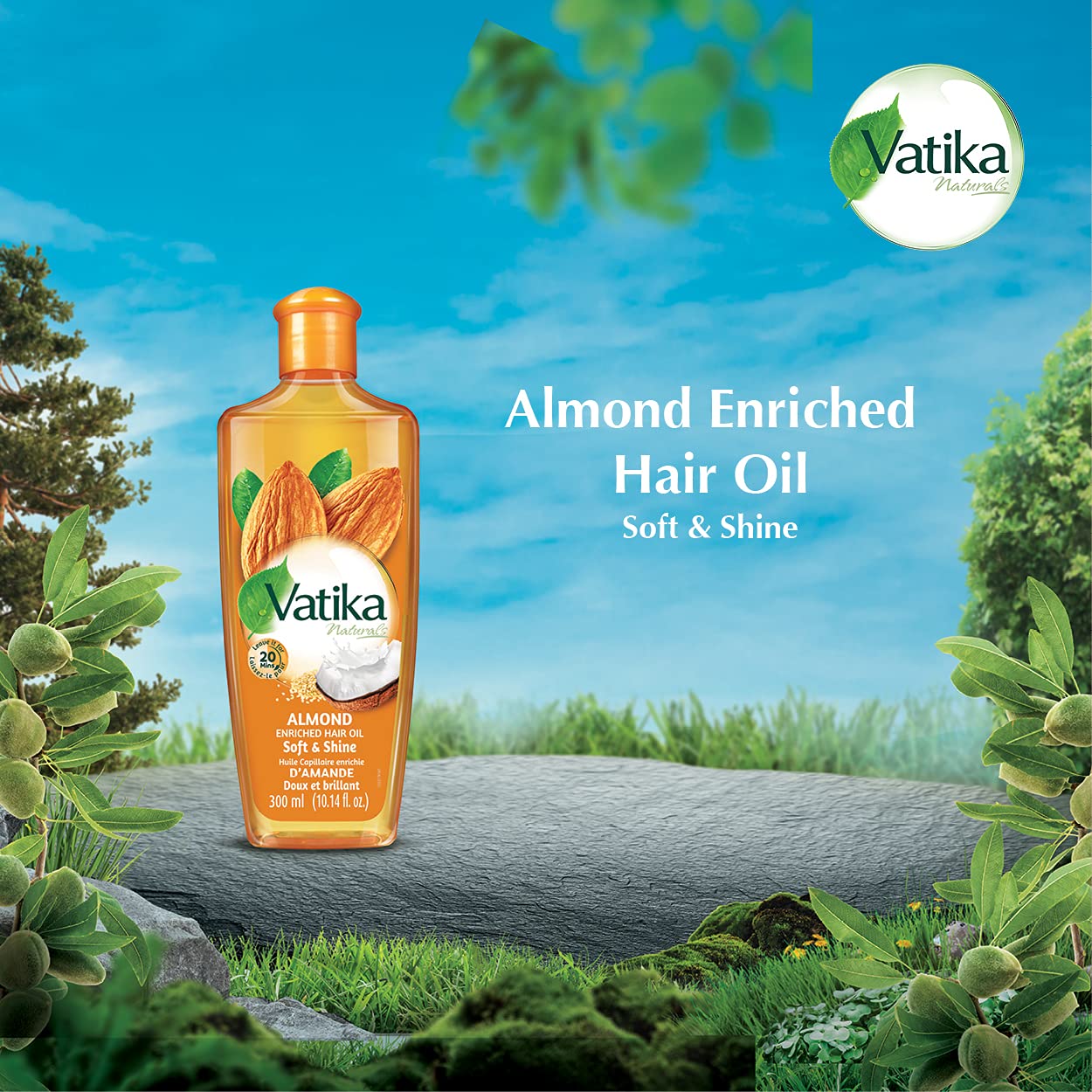Vatika Almond Hair Oil, 200 ml, Hairoil