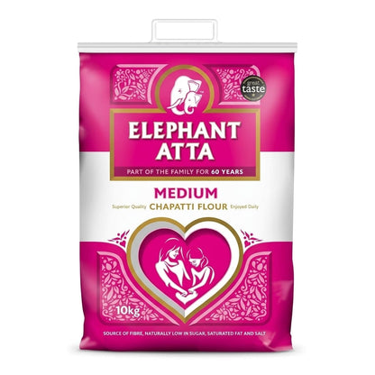 Elephant Atta Medium Chapatti Flour Atta | Medium Atta Flour | (10kg)
