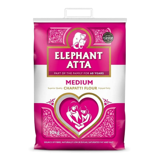 Elephant Atta Medium Chapatti Flour Atta | Medium Atta Flour | (10kg)