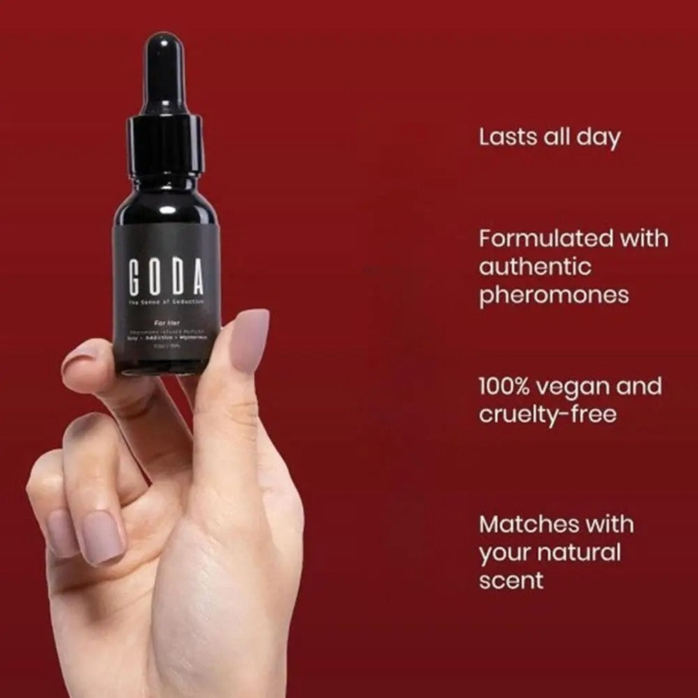 Goda The irresistible scent that amplifies you, and draws her in