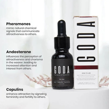 Goda The irresistible scent that amplifies you, and draws her in
