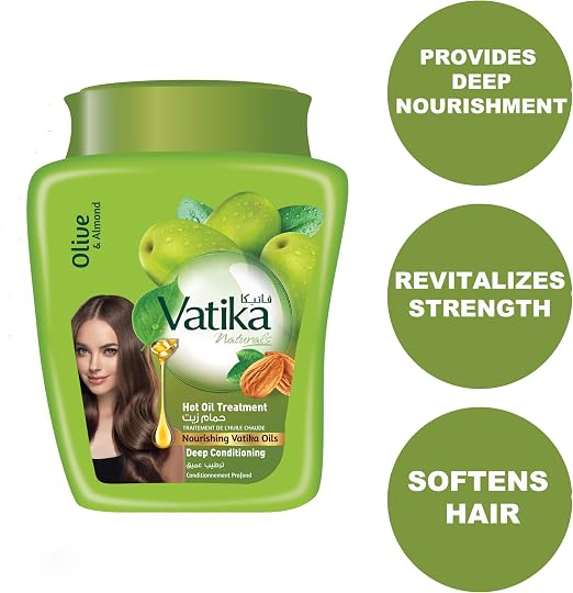Vatika Naturals Hammam Zaith - Hot Oil Treatment | Enriched With Henna, Olive & Almond | Provides Deep Nourishment, Revitalizes Strength, Soften Hair - 500 g